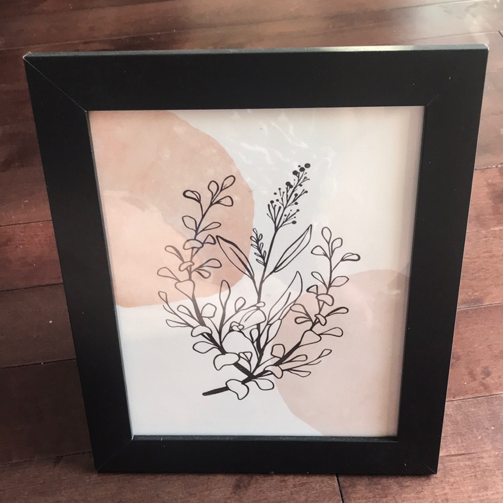 Set of 6 Art Prints with Black Resin Frame Size  8”x10”